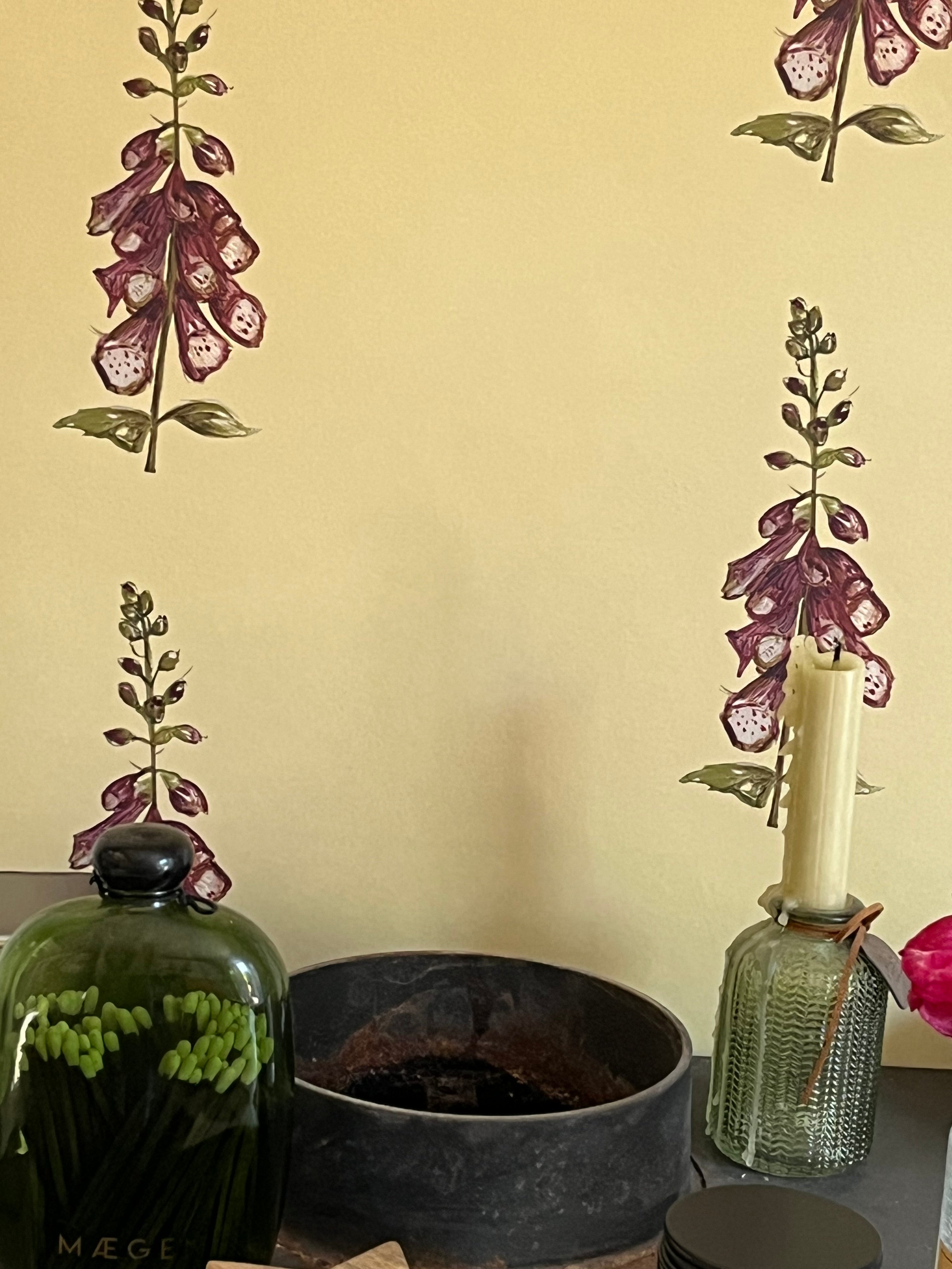 Spring Foxglove Wallpaper - Made to Order