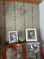 Hollyhocks Wallpaper - Made to Order