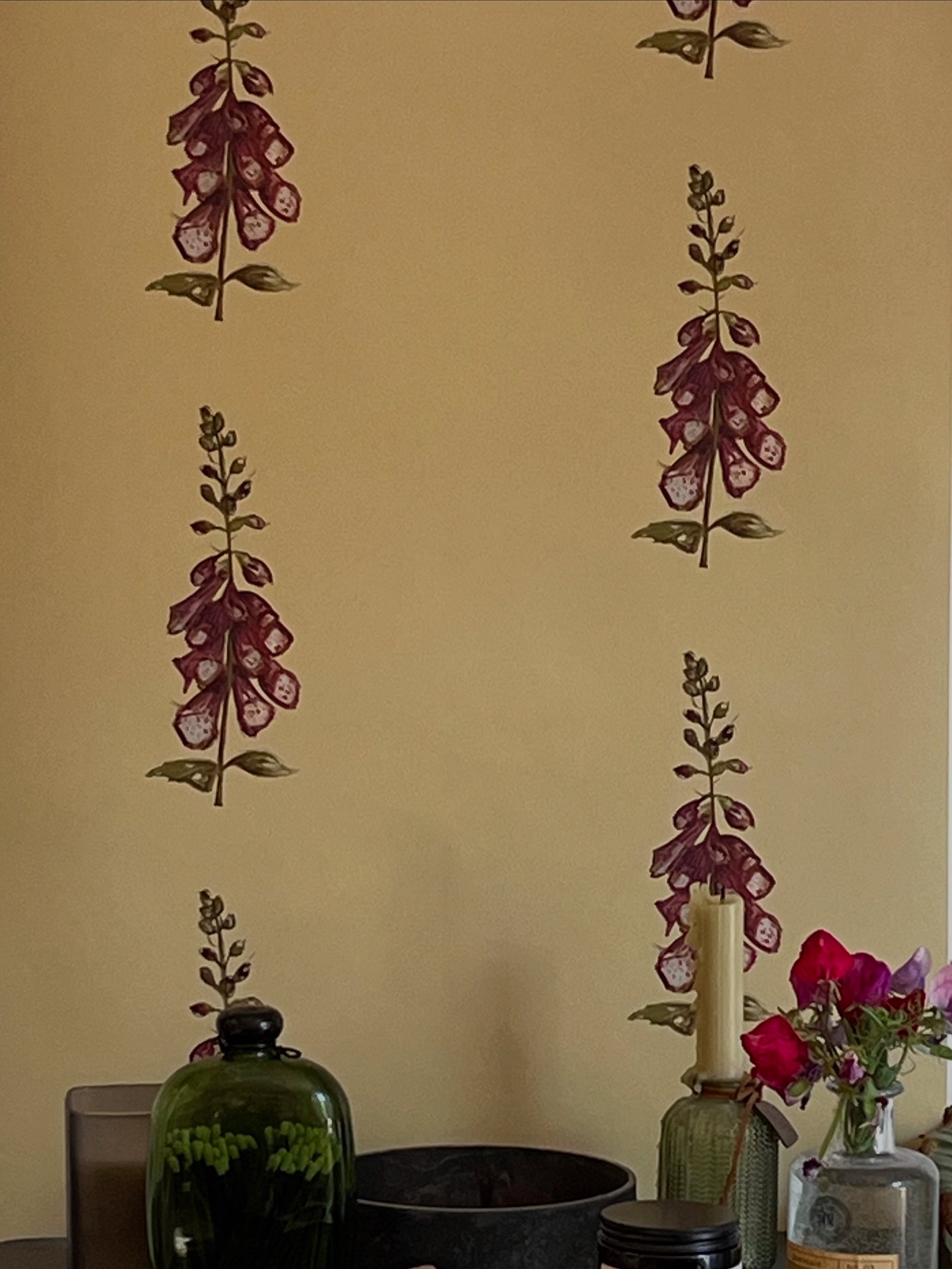 Spring Foxglove Wallpaper - Made to Order