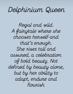 Delphinium Queen Wallpaper - Made to Order