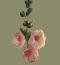 Hollyhocks Wallpaper - Made to Order