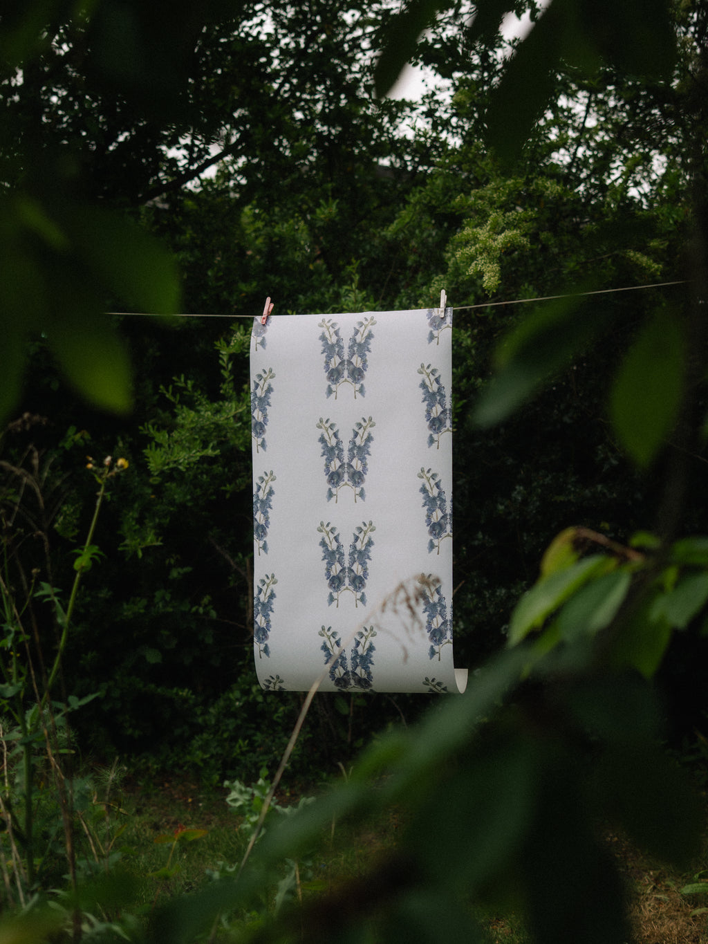 Delphinium Queen Wallpaper - Made to Order