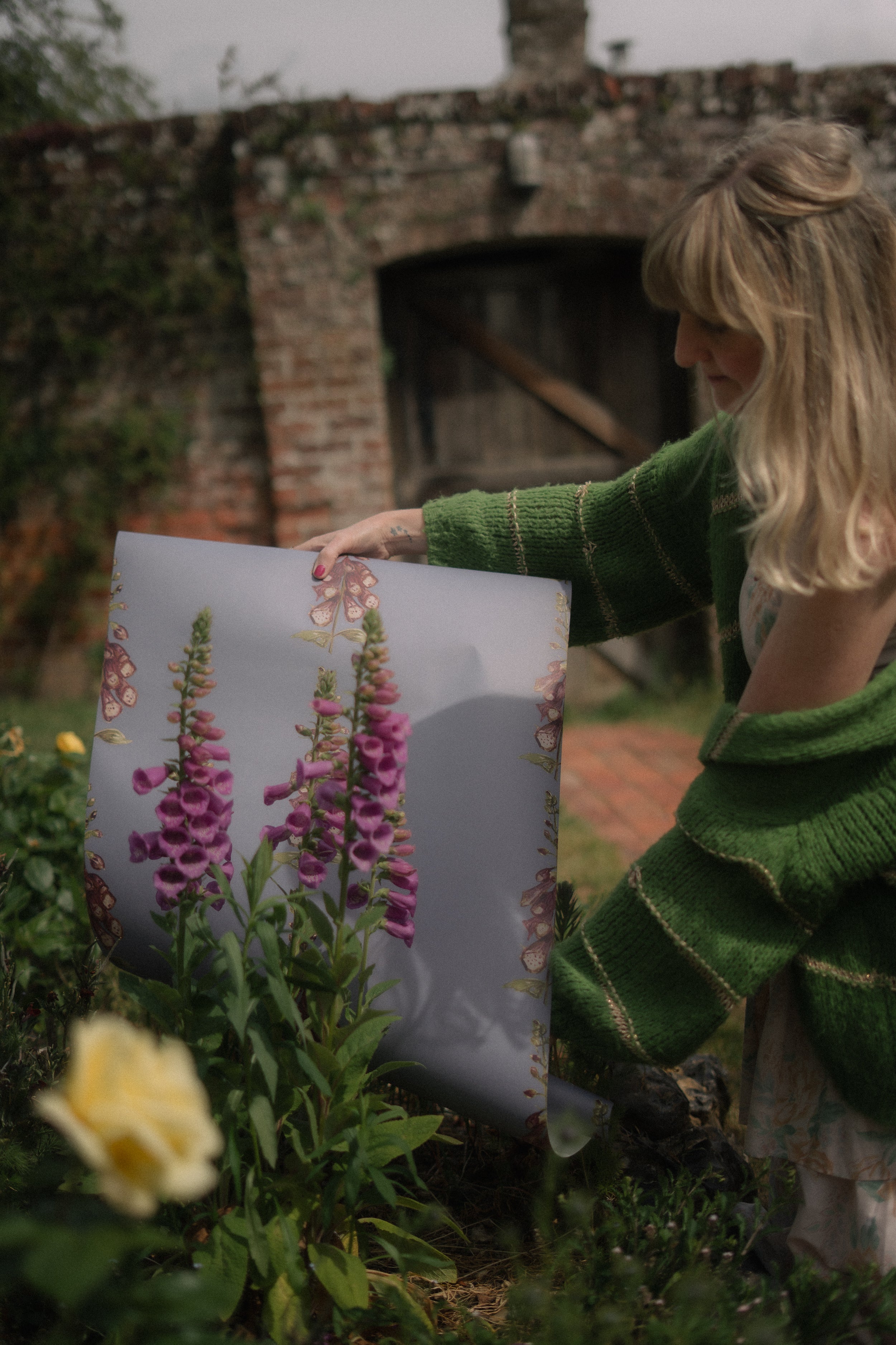 Winter Foxglove Wallpaper - Made to Order