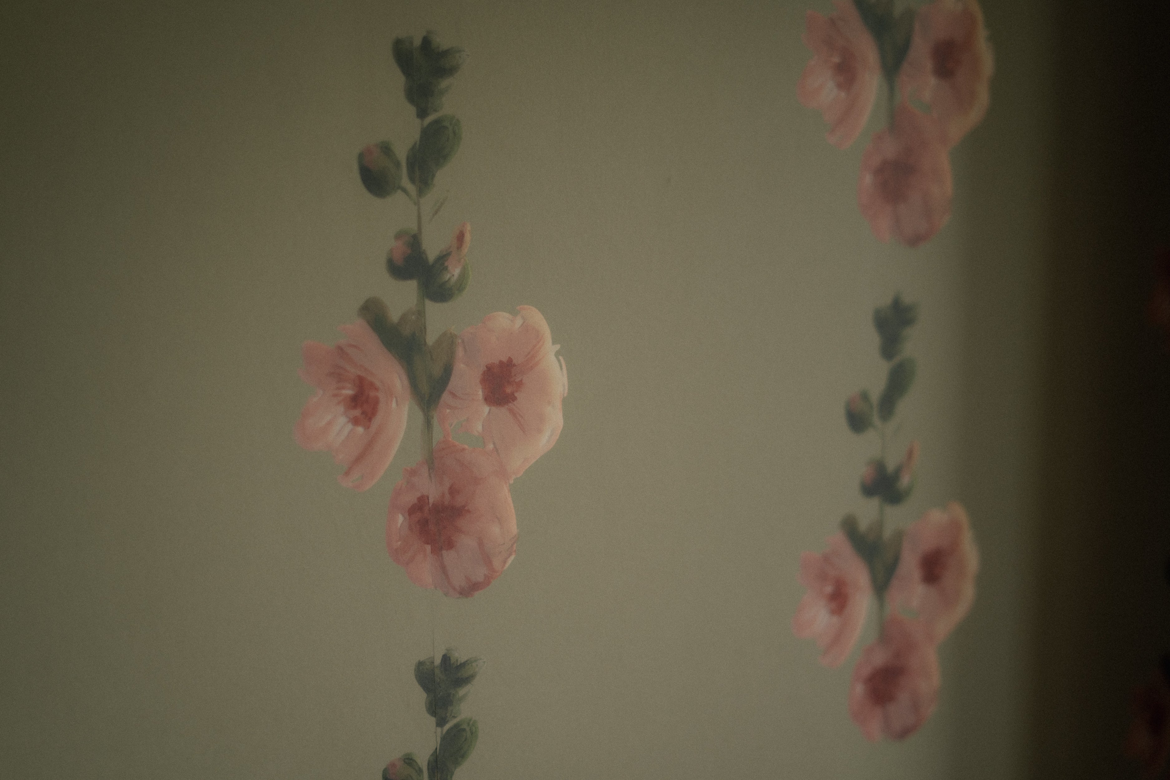 Hollyhocks Wallpaper - Made to Order