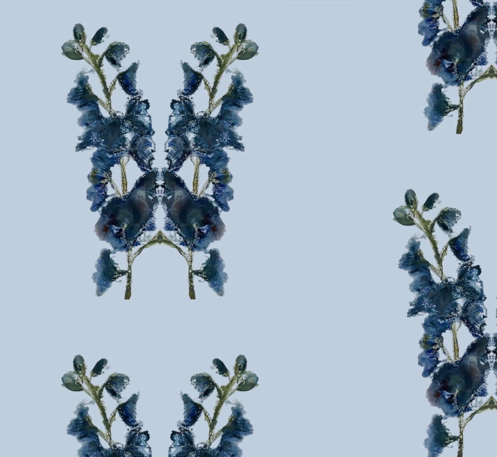 Delphinium Queen Wallpaper - Made to Order