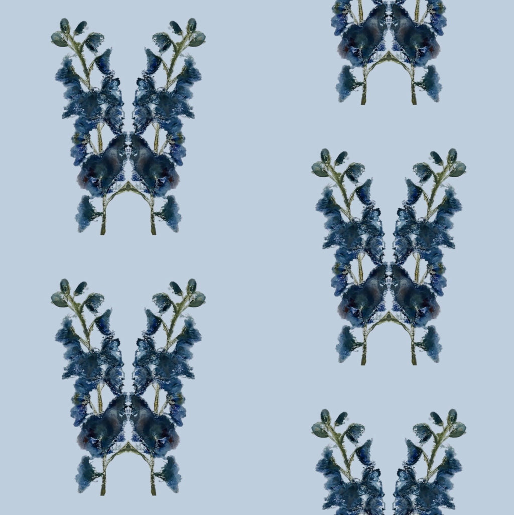 Delphinium Queen Wallpaper - Made to Order