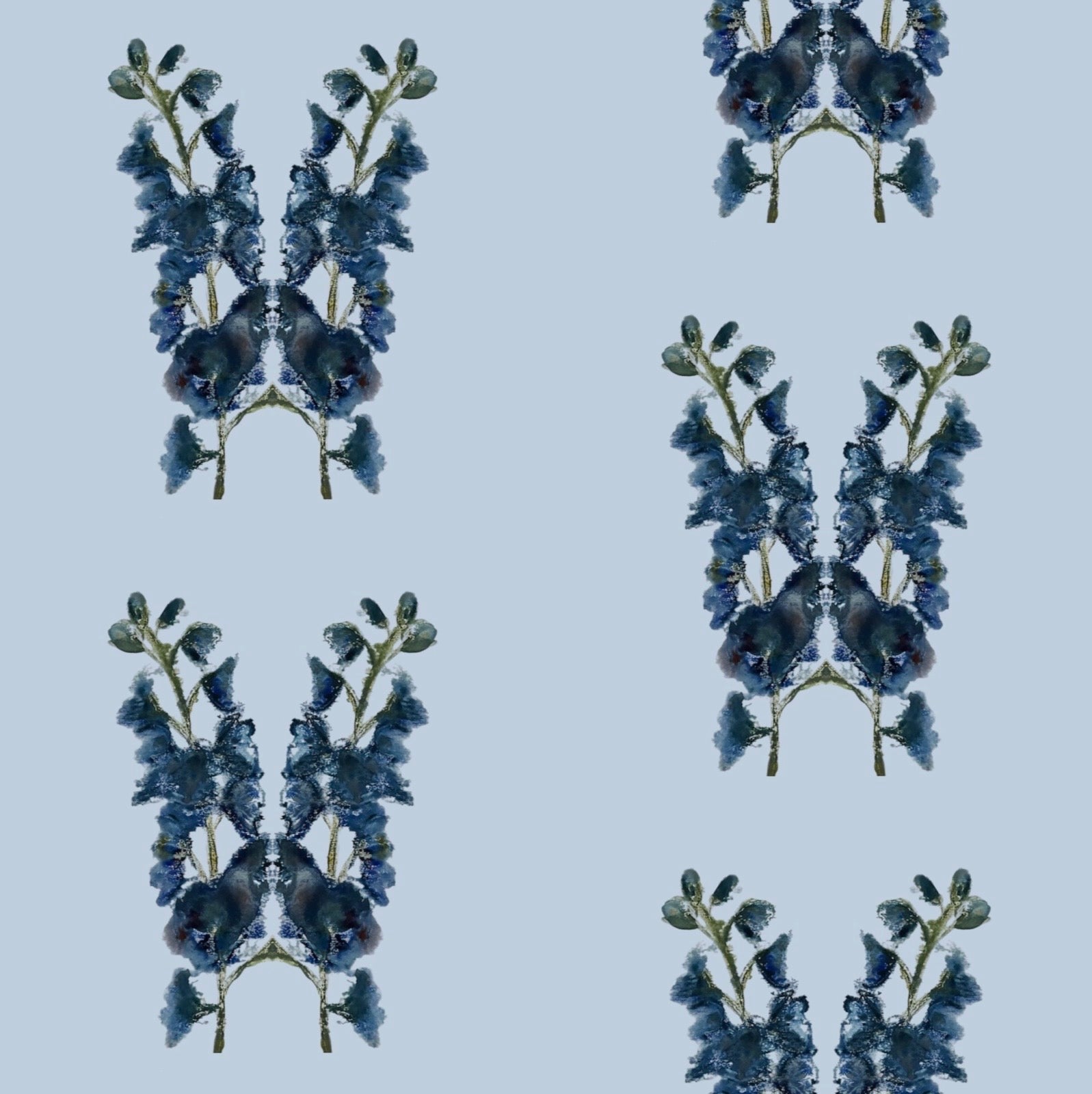 Delphinium Queen Wallpaper - Made to Order
