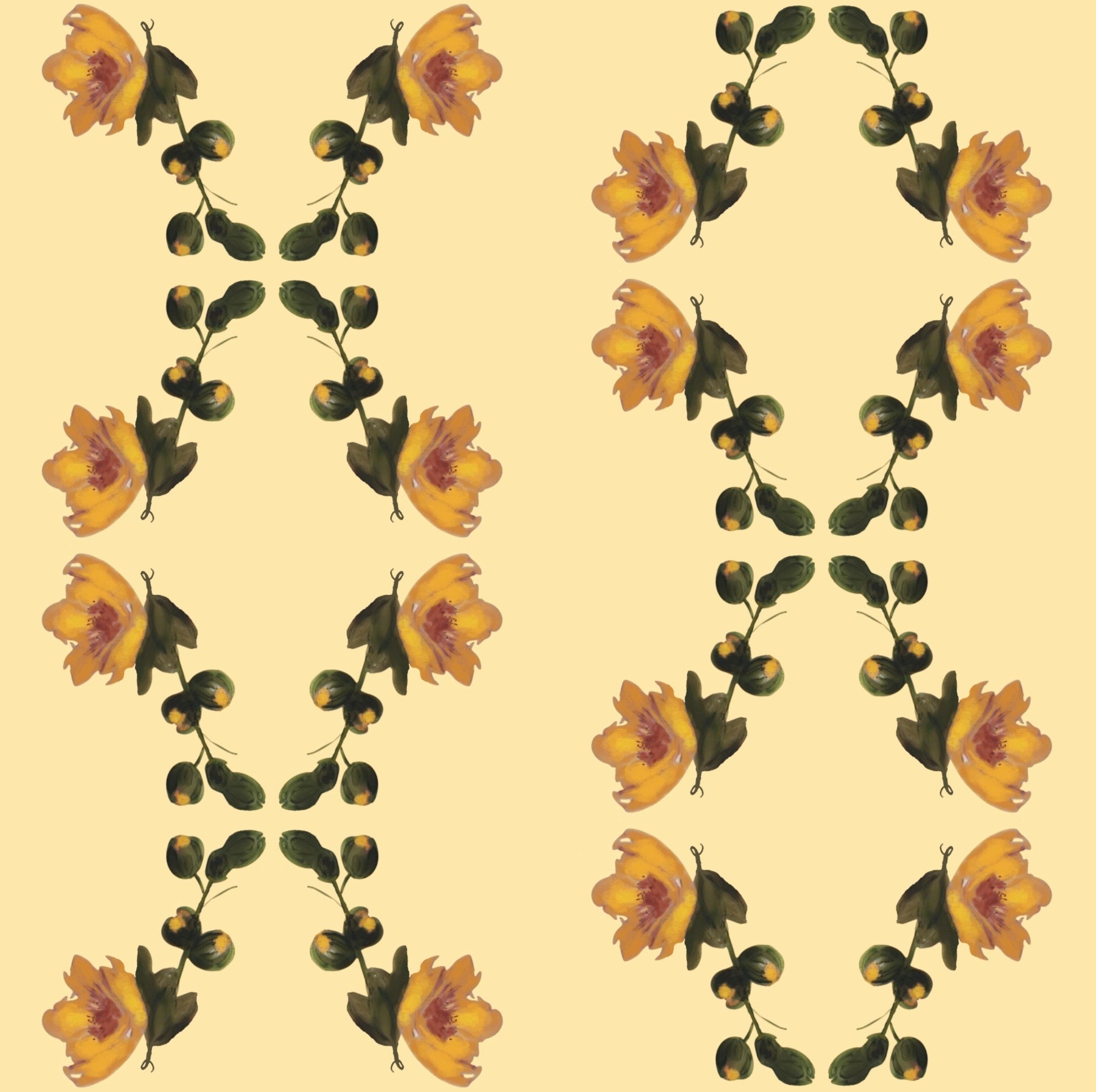 My Sister's Garden Wallpaper - Made to Order