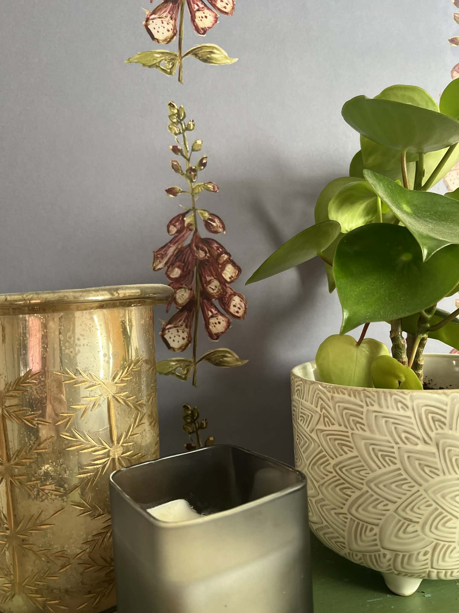 Winter Foxglove Wallpaper - Made to Order